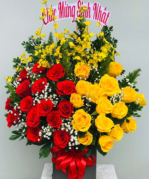 Hoa sinh nhật Long Khánh  Giỏ hoa sang trọng