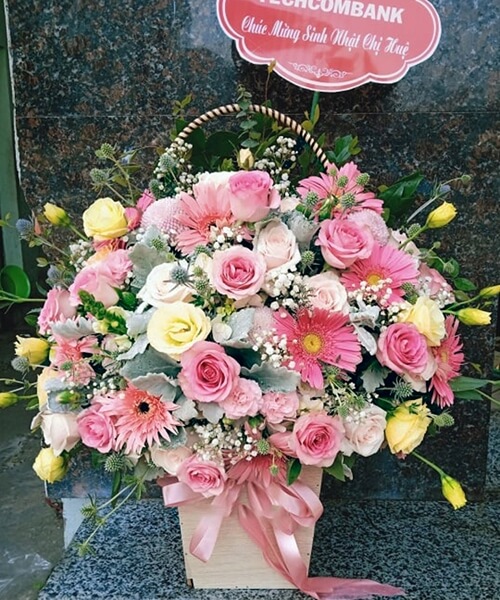 Giỏ hoa chúc mừng sinh nhật tại Tri Tôn