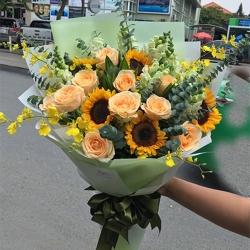 Bó hoa đẹp tại shop hoa tươi Lục Nam