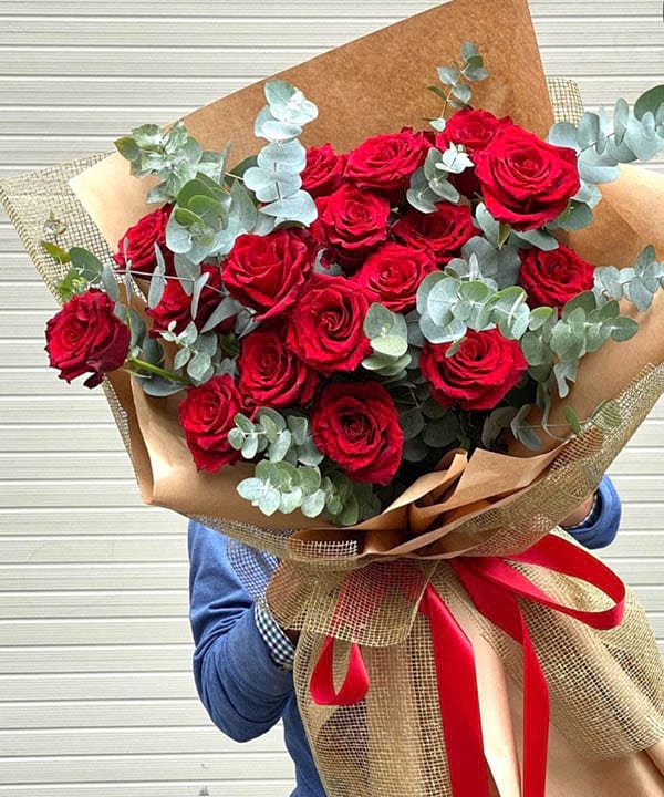 Bó hoa hồng đẹp tại shop hoa tươi Lương Tài