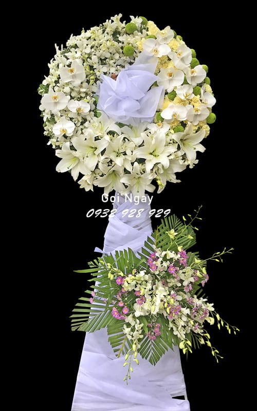 Hoa tang lễ tại shop hoa tươi Lương Tài