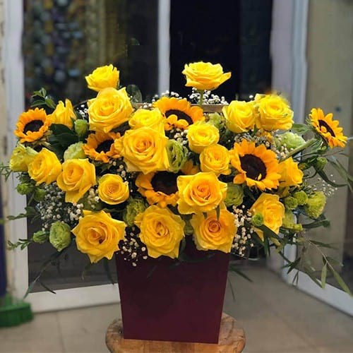 Giỏ hoa sinh nhật tại shop hoa tươi Thuận Thành