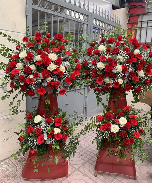 hoa khai trương bình định