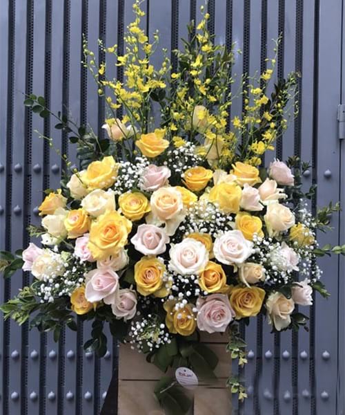 Giỏ hoa đẹp tại shop hoa tươi Tuy Phước