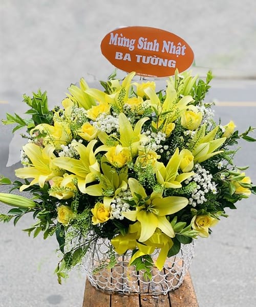 Hoa sinh nhật tại shop hoa tươi Phú Riềng