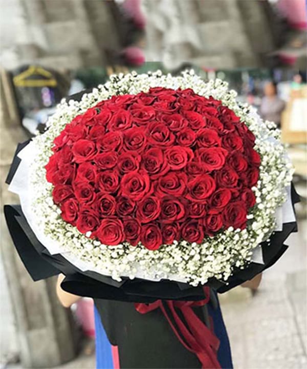 Bó hoa hồng đỏ tại shop hoa tươi Bắc Bình