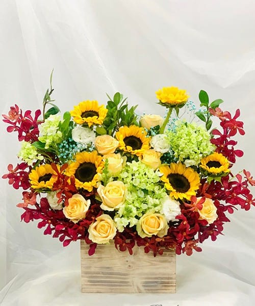 giỏ hoa sinh nhật tại shop hoa tươi Tuy Phong