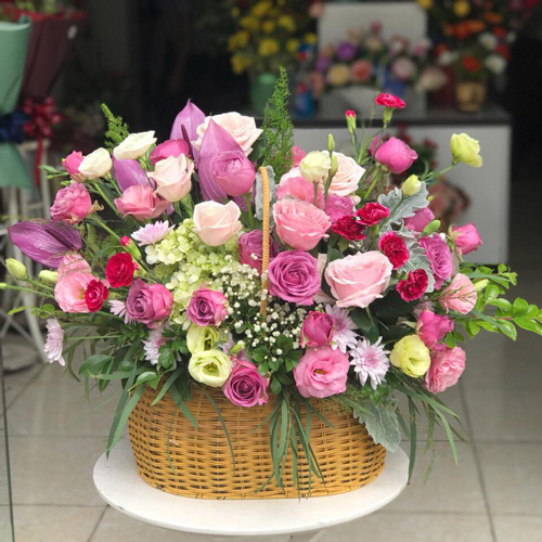 Lẵng hoa đẹp tại shop hoa tươi Gia Nghĩa