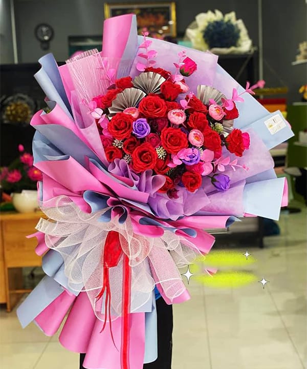 Bó hoa đẹp sinh nhật tại tiệm hoa tươi Đồng Tháp