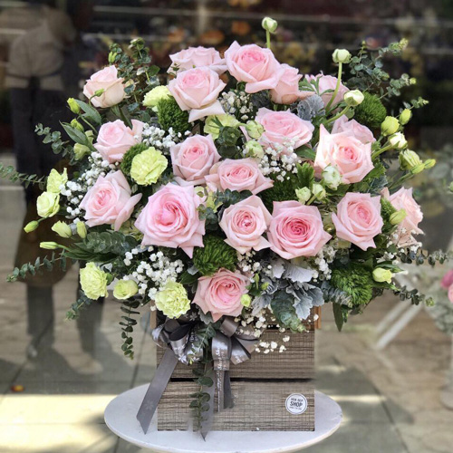 Lẵng hoa đẹp tại shop hoa tươi Vị Xuyên