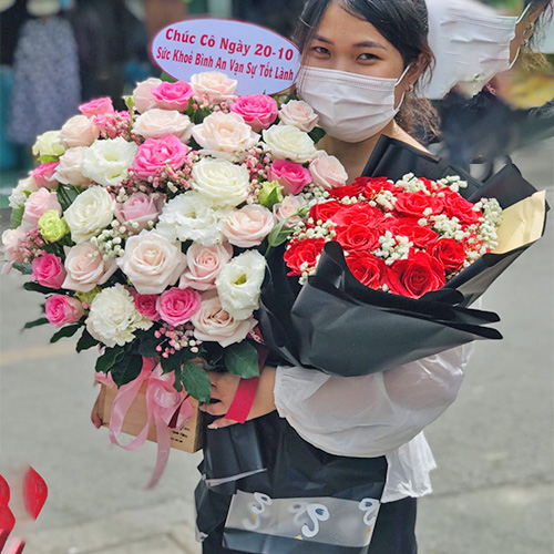 Bó hoa đẹp tại shop hoa tươi Quang Bình