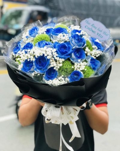 Bó hoa đẹp chúc mừng tại shop hoa tươi Hà Đông