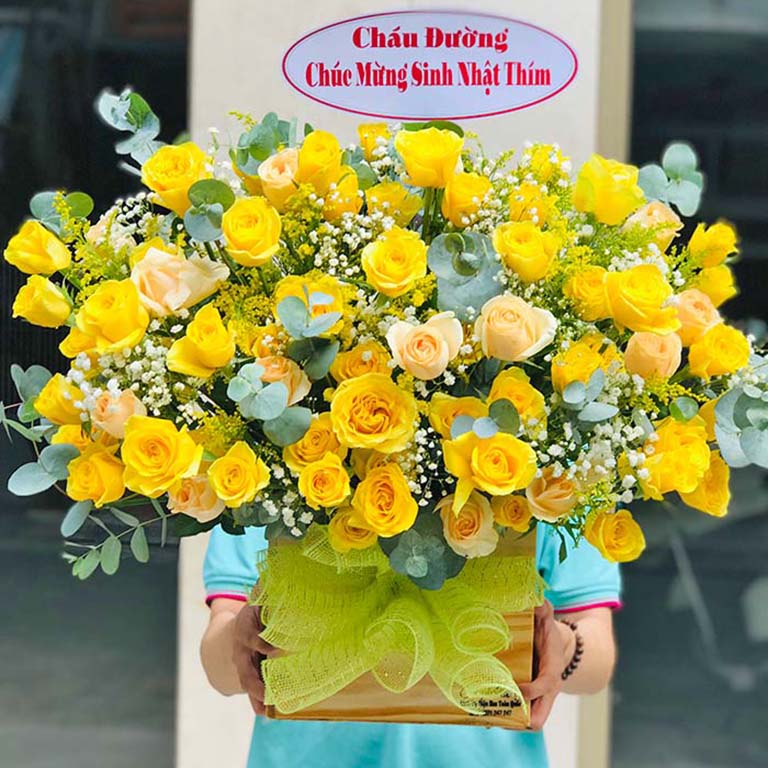 Bó hoa đẹp BH01 Điện hoa Hà Nội Cầu GiấyShop hoa tươi