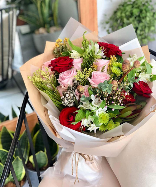 Bó hoa đẹp tại shop hoa tươi Hương Sơn