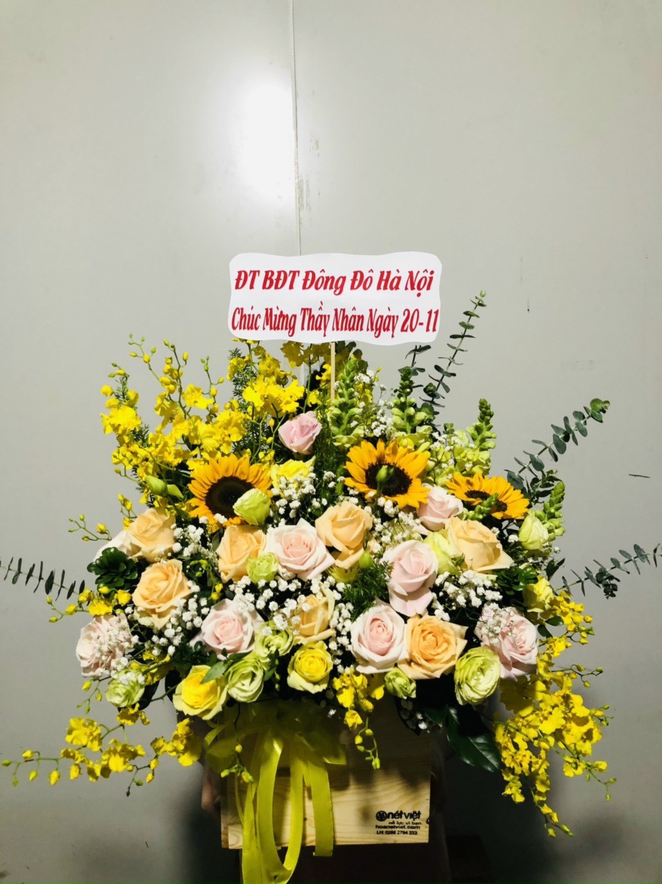 Lẵng hoa đẹp tại shop hoa tươi Khoái Châu