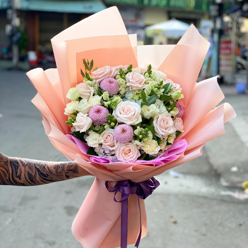 Bó hoa chúc mừng sinh nhật tại shop hoa tươi Châu Thành