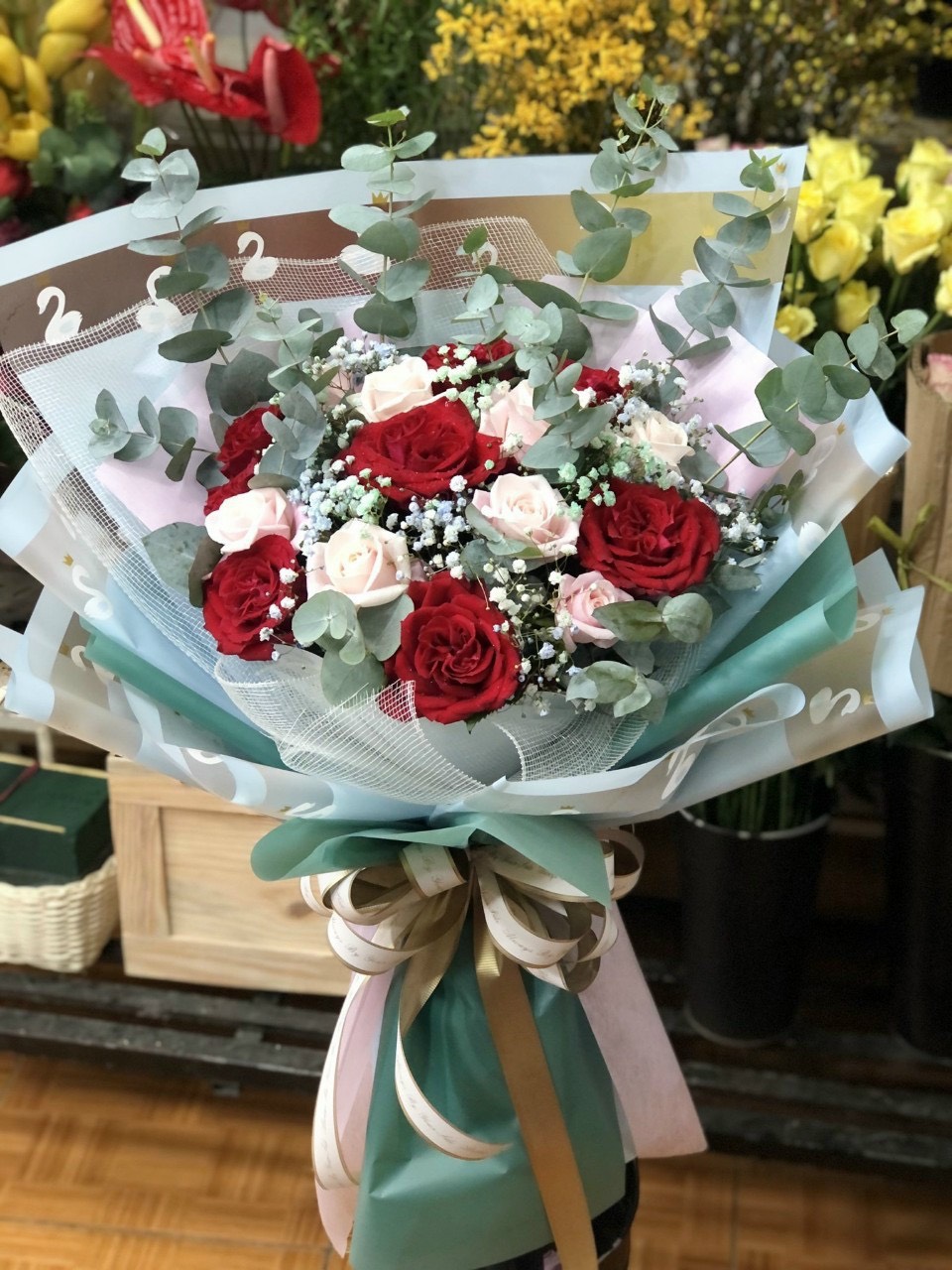 Bó hoa đẹp tại shop hoa Phong Thổ