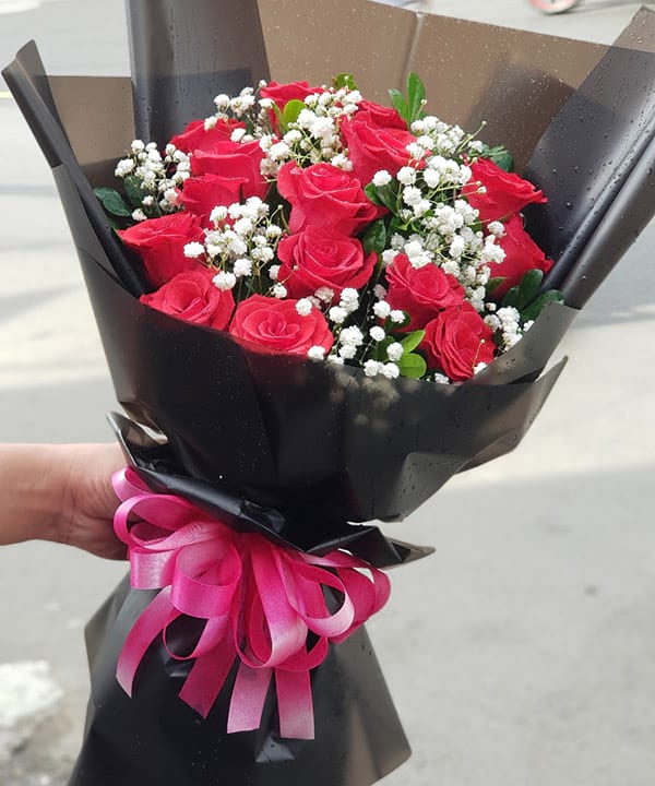 Bó hoa đẹp tại shop hoa tươi Kim Sơn