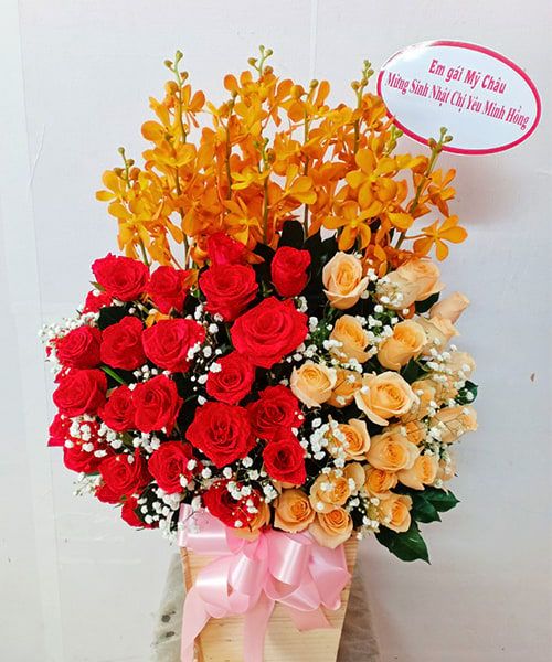 Lãng hoa sinh nhật tại shop hoa tươi Thuận Nam