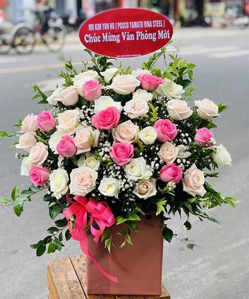 Lãng hoa sinh nhật tại shop hoa tươi Đoan Hùng