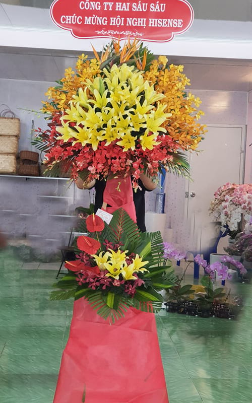 Hoa khai trương tại shop hoa tươi Quảng Ninh