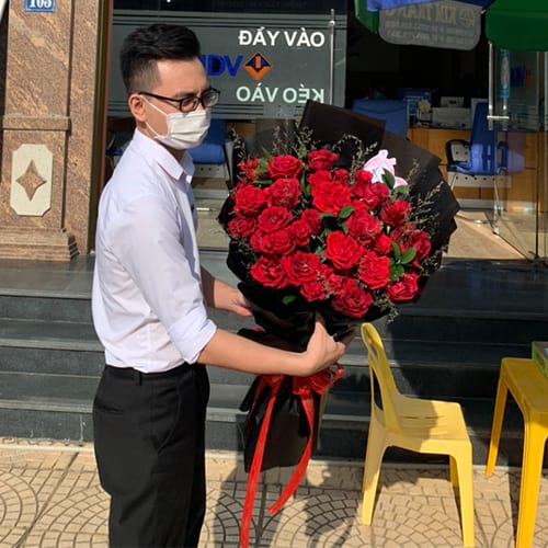 Bó hoa đẹp tại shop hoa tươi Quảng Trạch
