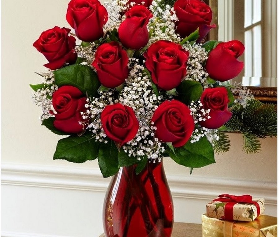Phong cách  cắm hoa hồng đơn giản ấm cúng