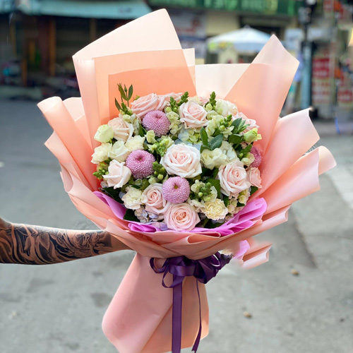 Lẵng hoa đẹp tại shop hoa tươi Ninh Hòa