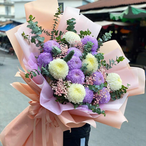 Bó hoa đẹp tại shop hoa tươi Yên Mỹ