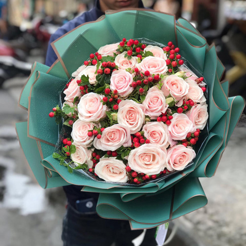 Bó hoa đẹp tại shop hoa tươi Vị Thanh