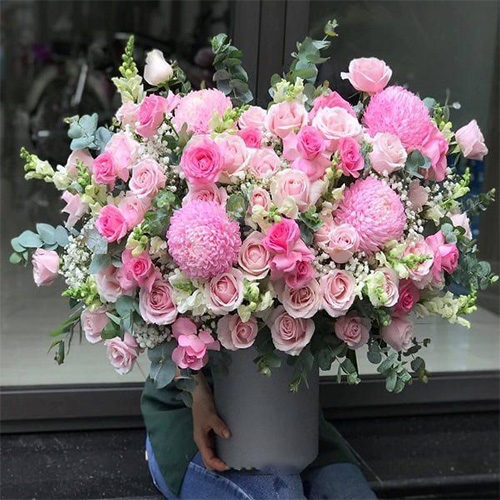Lẵng hoa đẹp tại tiệm hoa tươi Giang Thành