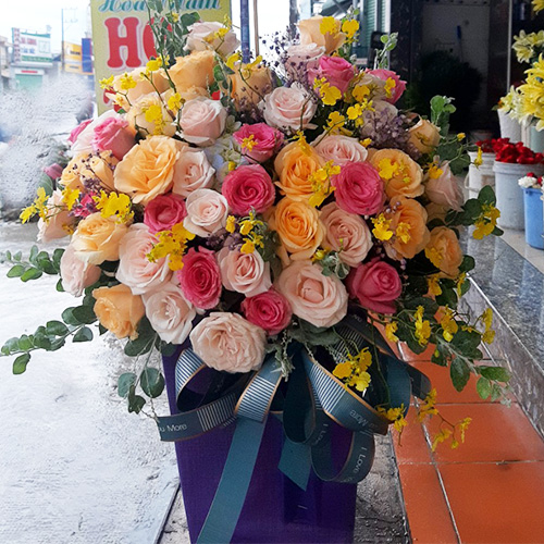 Lẵng hoa đẹp tại tiệm hoa tươi Đơn Dương